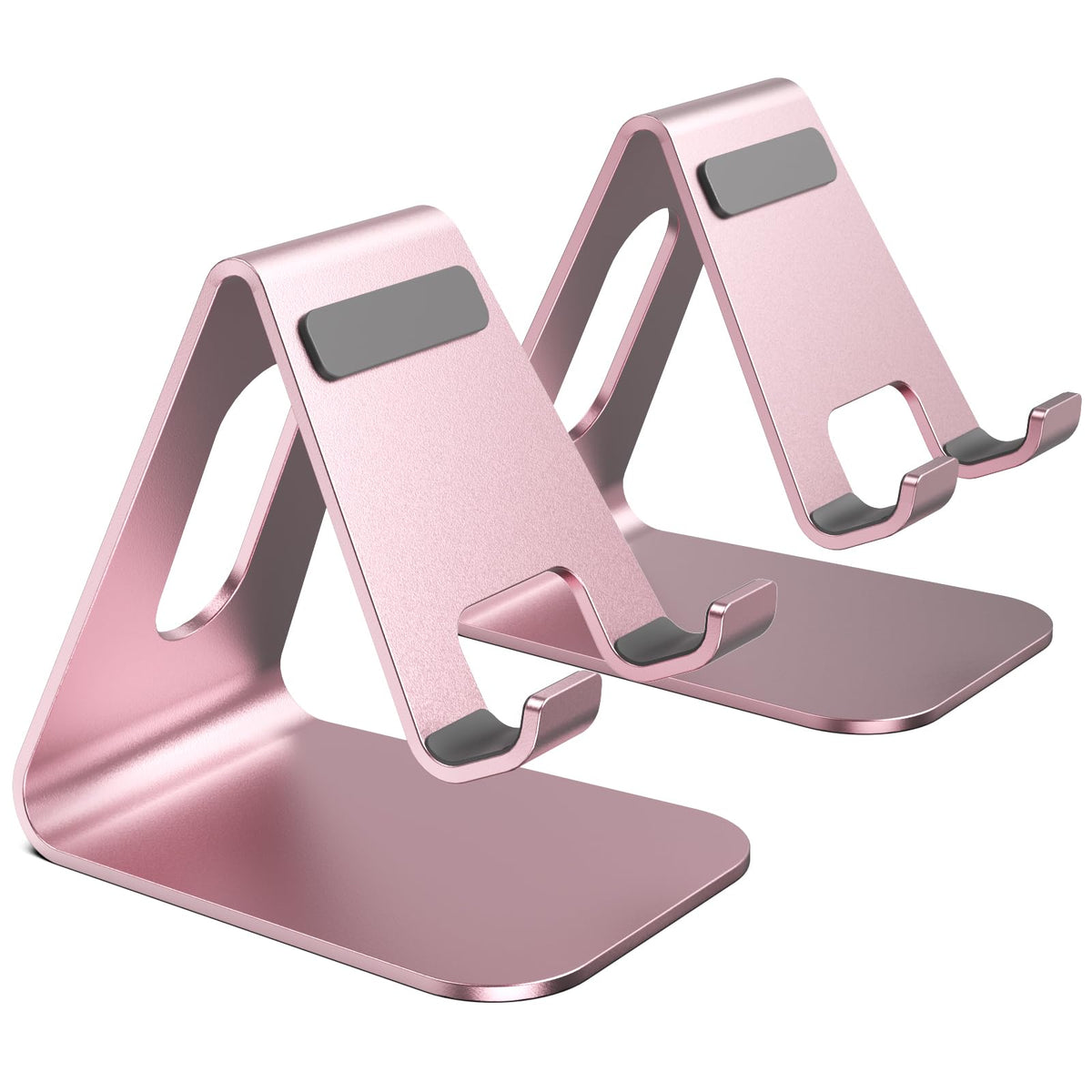 2Pack Phone Stand, Simple Cellphone Holder for Desk, Desk Phone Stand,Black