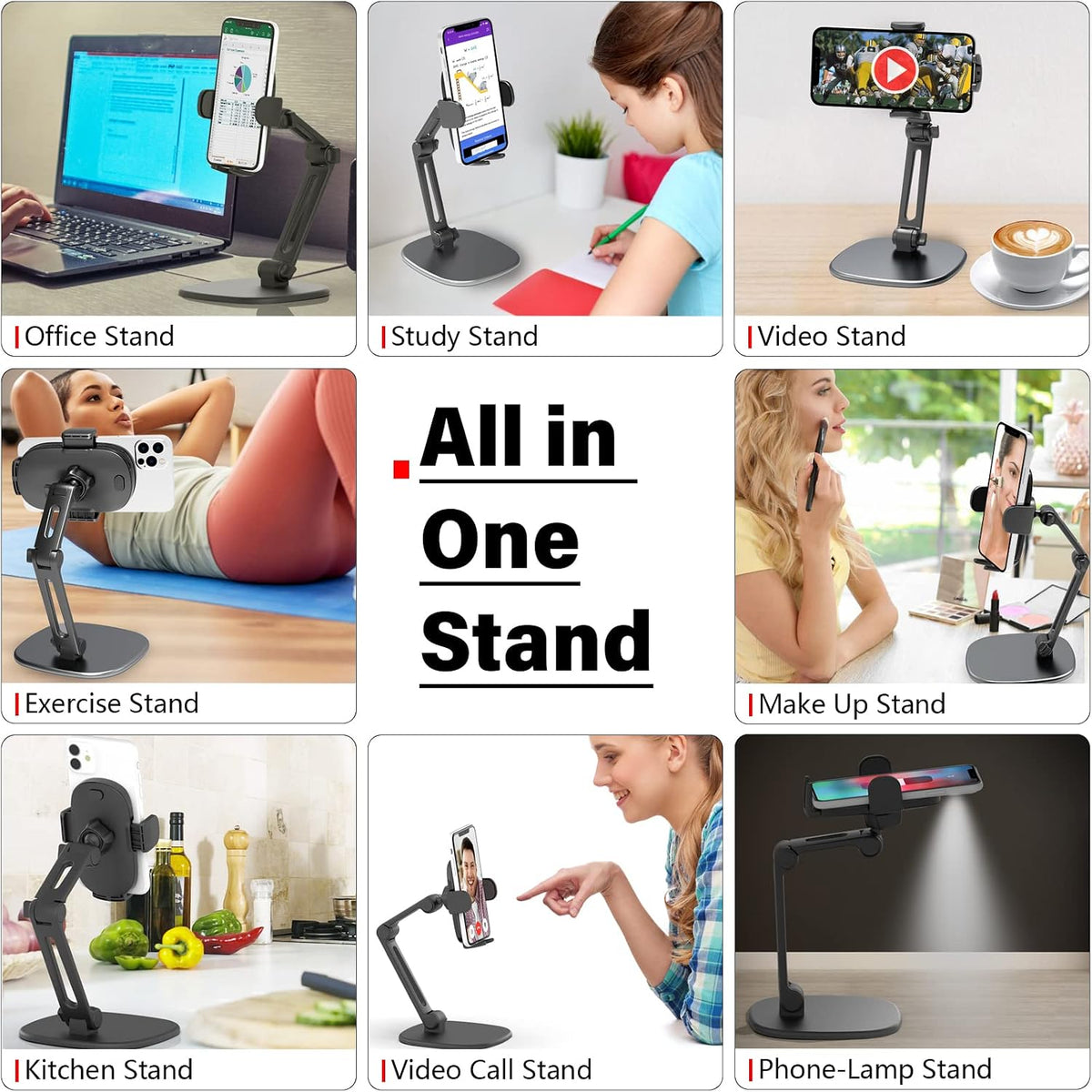 APPS2Car Phone Stand for Desk, Adjustable Cell Phone Holder for Office