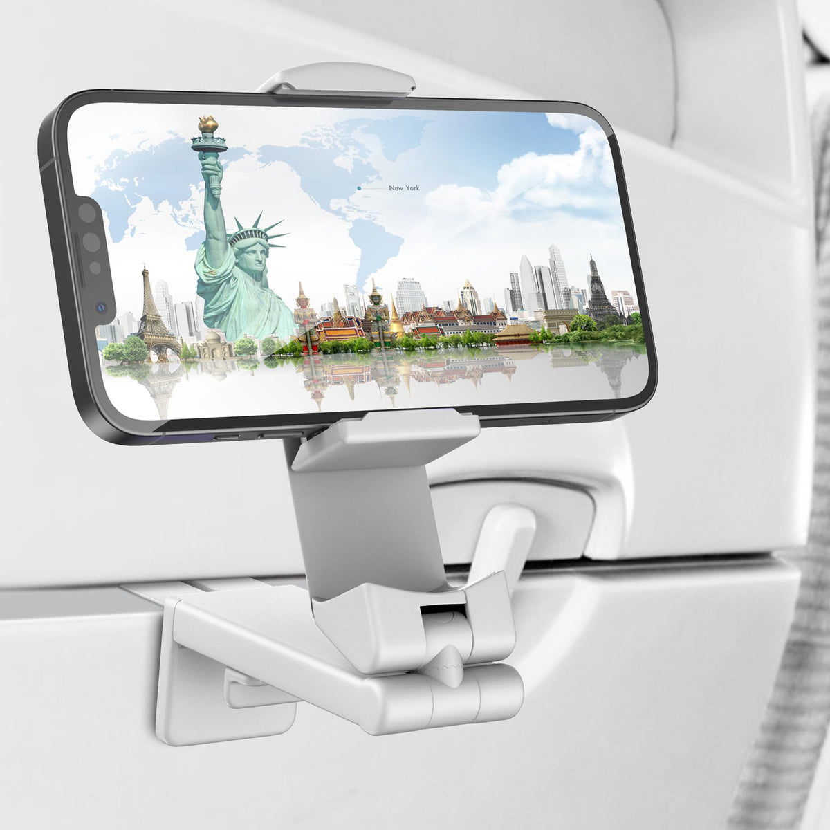 Perilogics Universal Airplane Phone Holder Mount, Plane Travel Essentials