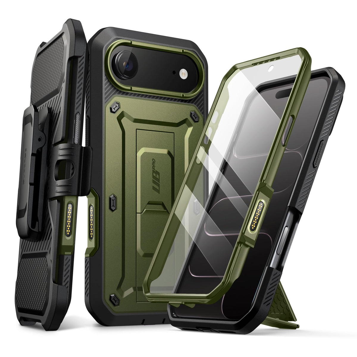 SUPCASE for iPhone 18 Pro Case / 17 Pro Case with Belt Clip, Burgundy