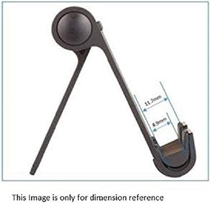 Amazon Basics Multi-Angle Portable Foldable Stand for Tablets, E-Readers and Phones, Non-Slip Desktop Holder for iPads, iPhones, Kindles, Hands-Free Viewing - Silver