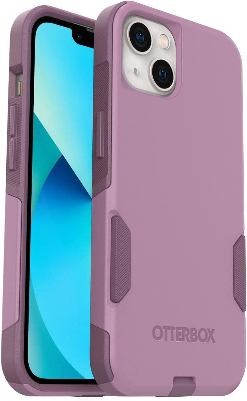 OtterBox iPhone 14 & iPhone 13 Commuter Series Case - INTO THE FUCSHIA (Pink), slim & tough, pocket-friendly, with port protection