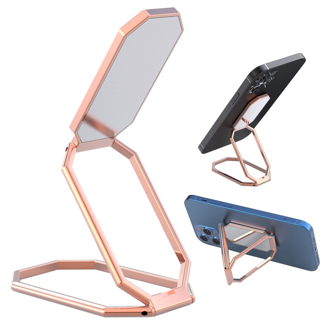 Foldable Phone Ring Holder, 360° Rotating Metal Grip Kickstand