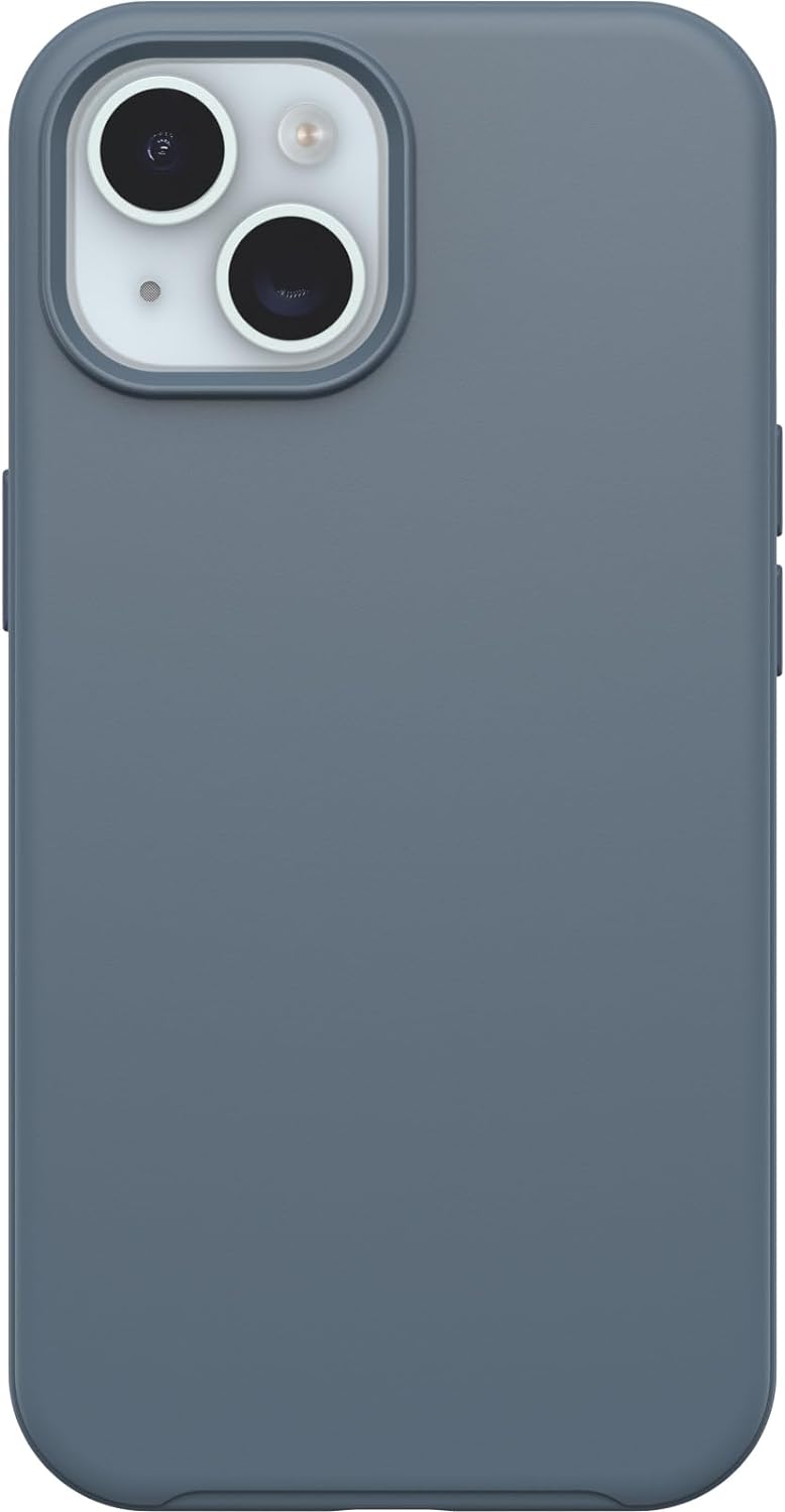 OtterBox iPhone 15, iPhone 14, and iPhone 13 Symmetry Series Clear Case - Stardust (Clear/Silver), Snaps to MagSafe, Ultra-Sleek, Raised Edges Protect Camera & Screen