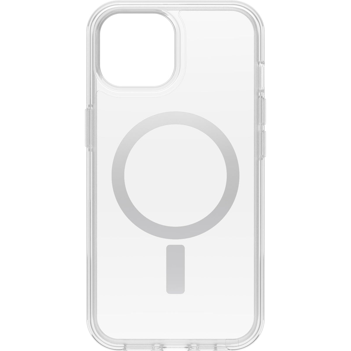 OtterBox iPhone 15, iPhone 14, and iPhone 13 Symmetry Series Clear Case - Stardust (Clear/Silver), Snaps to MagSafe, Ultra-Sleek, Raised Edges Protect Camera & Screen