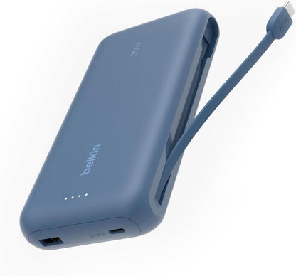 Belkin 20000mAh 30W USB C Power Bank, Portable Charger for iPhone & iPad
