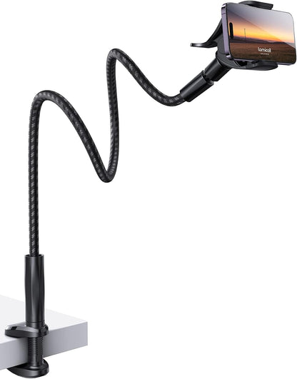 Lamicall Nylon Braided Gooseneck Phone Holder for Bed, 38" Overall Length