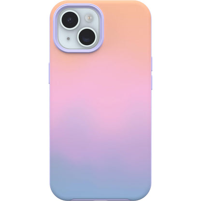 OtterBox iPhone 15, iPhone 14, and iPhone 13 Symmetry Series Clear Case - Stardust (Clear/Silver), Snaps to MagSafe, Ultra-Sleek, Raised Edges Protect Camera & Screen