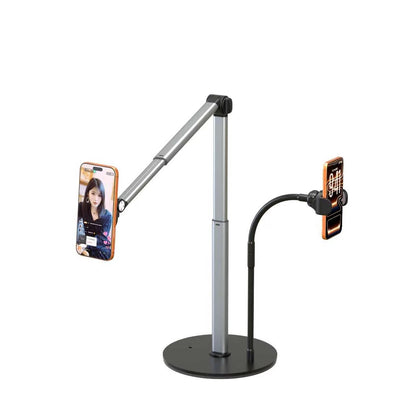 Mistriddle Overhead Phone Stand, 2-Section Telescopic Aluminum Arm