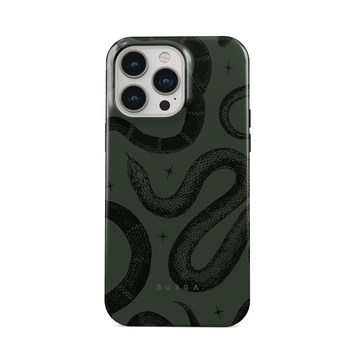 BURGA Unisex Phone Case for iPhone 17 Pro – Dual-Layer Hybrid Design with Shock-Absorbing Silicone & Durable Exterior, Scratch-Resistant Finish and Raised Bezel Edge for Screen Protection & Daily Use