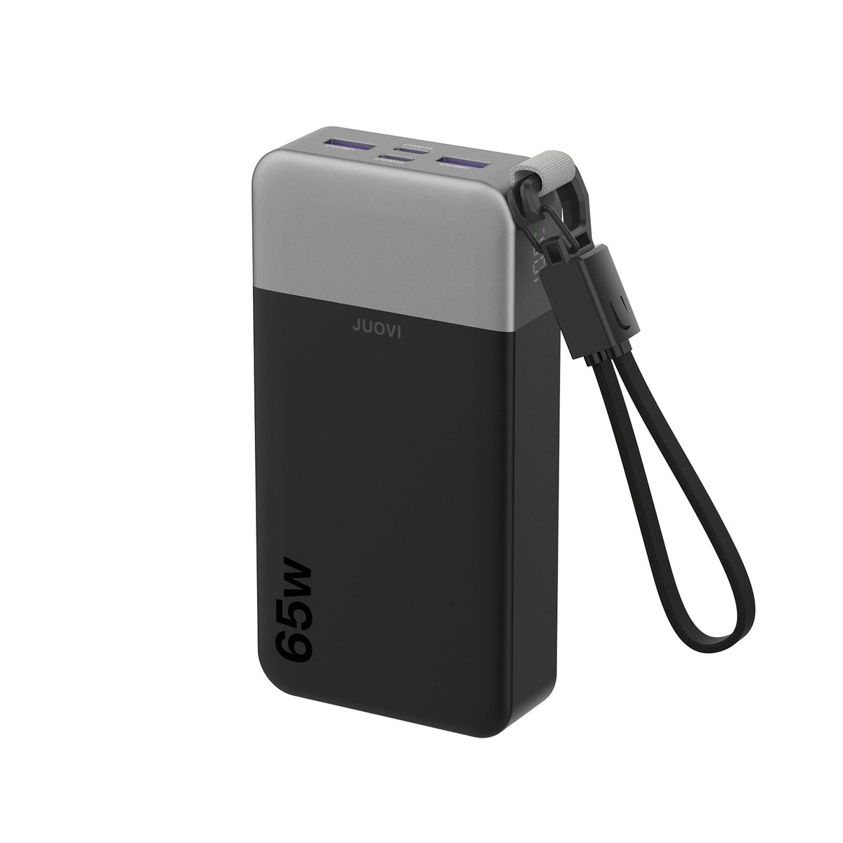 JUOVI Power Bank 65W 20000mAh Laptop Portable Charger with Detachable Cable