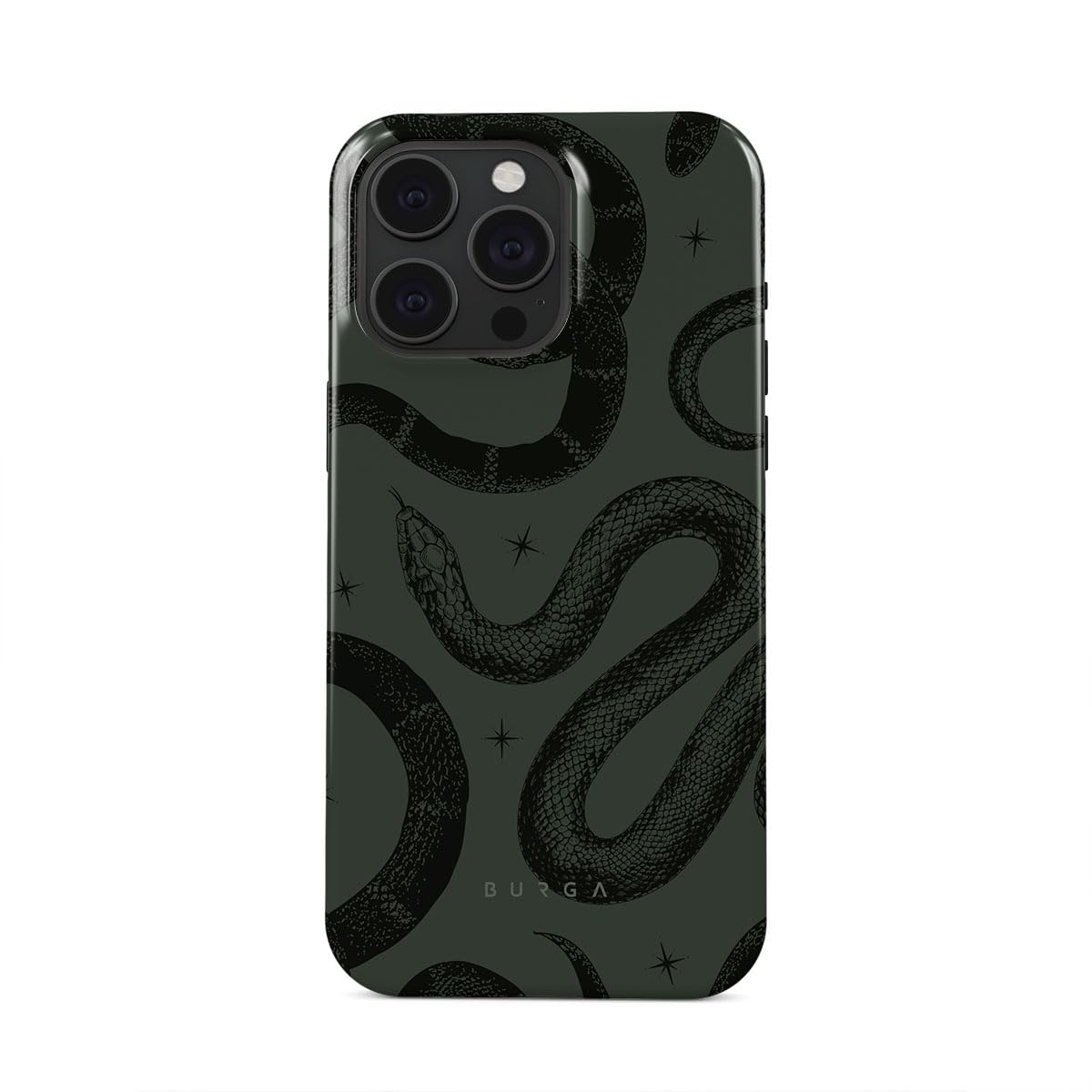 BURGA Unisex Phone Case for iPhone 17 Pro – Dual-Layer Hybrid Design with Shock-Absorbing Silicone & Durable Exterior, Scratch-Resistant Finish and Raised Bezel Edge for Screen Protection & Daily Use