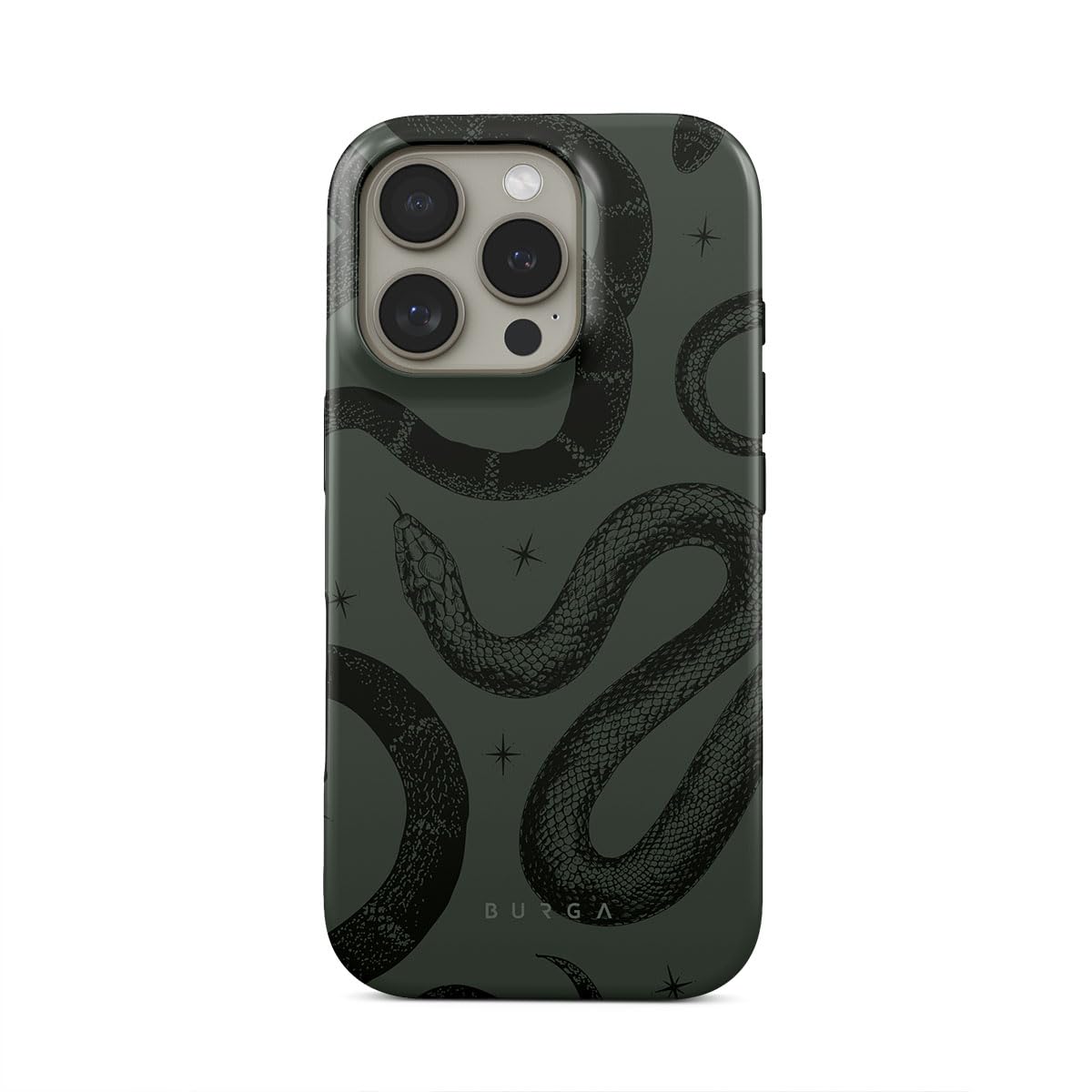 BURGA Unisex Phone Case for iPhone 17 Pro – Dual-Layer Hybrid Design with Shock-Absorbing Silicone & Durable Exterior, Scratch-Resistant Finish and Raised Bezel Edge for Screen Protection & Daily Use