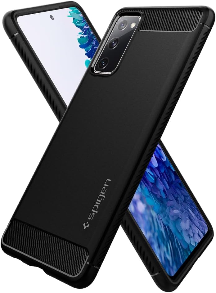 Spigen for Galaxy S20 FE Case, Rugged Armor (2020) [Military-Grade Protection] - Matte Black