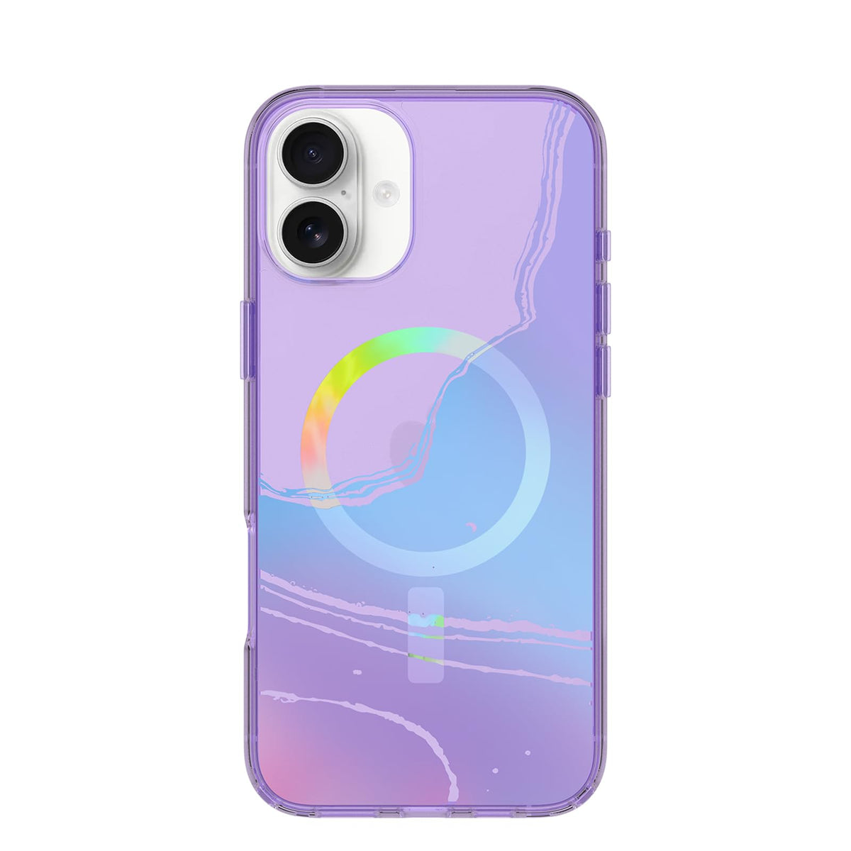 OtterBox iPhone 16 Pro Symmetry Series Clear Case - Floral Romance Blue