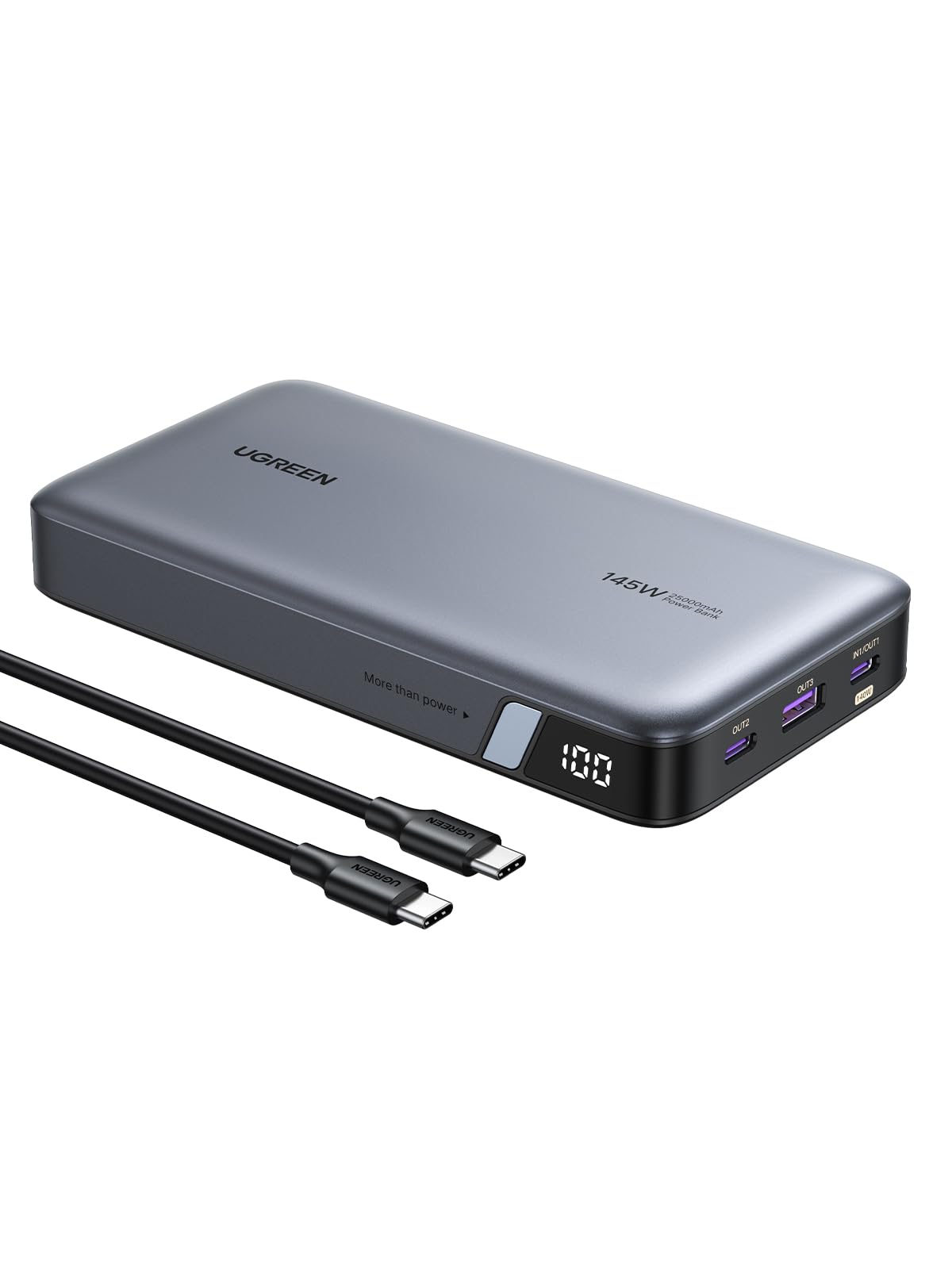 UGREEN Nexode 25000mAh 145W 3-Port USB-C Power Bank for iPhone 17 Pro Max