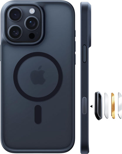 TORRAS Magnetic Shockproof for iPhone 17 Pro Case, Camera Control Silver