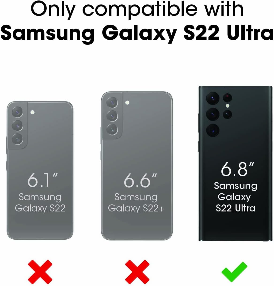 OtterBox Galaxy S22 Ultra Commuter Series Case - Black, Slim & Tough, Pocket-Friendly, with Port Protection