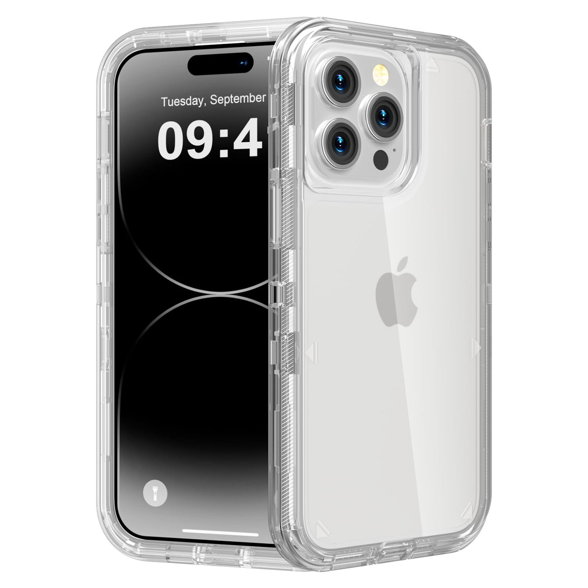 Follaroma for iPhone 16 Plus Case, Shockproof, Crystal Clear