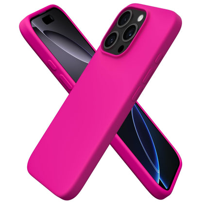 ORNARTO for iPhone 16 Pro Case, Liquid Silicone, Cherry Blossom