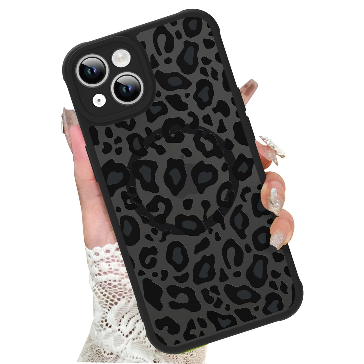 KANGHAR Case for iPhone 16 Phone Case Leopard Printed Pattern