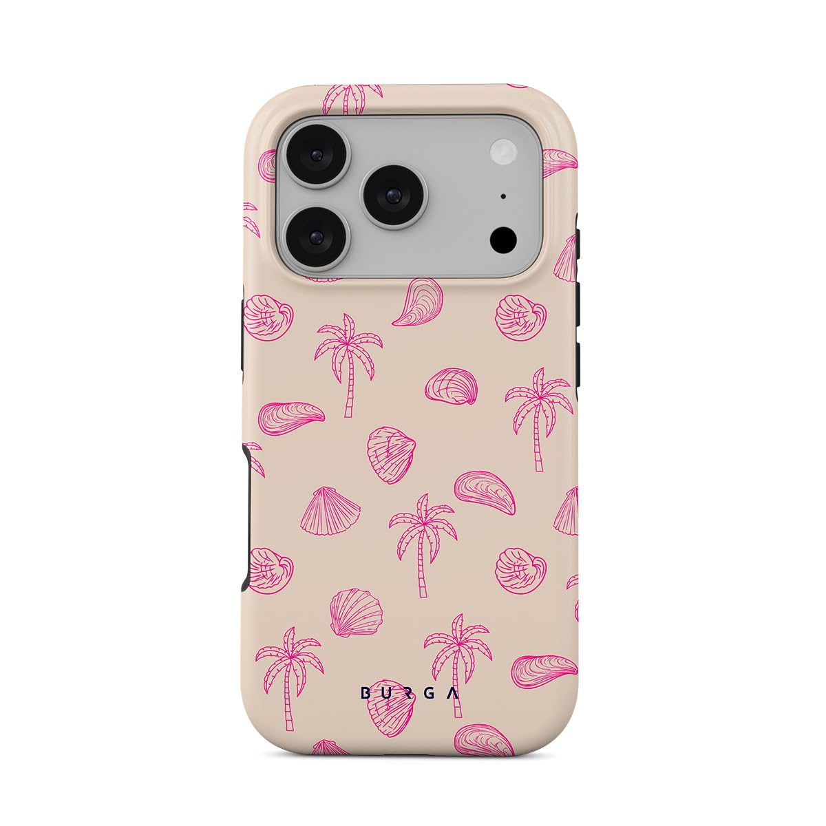 BURGA Unisex Phone Case for iPhone 17 Pro – Dual-Layer Hybrid Design with Shock-Absorbing Silicone & Durable Exterior, Scratch-Resistant Finish and Raised Bezel Edge for Screen Protection & Daily Use