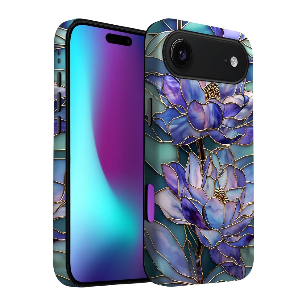for iPhone 17 Pro Max/iPhone 18 Pro Max Case | Beige Navy Blue Stars | Slim Drop Protection Design