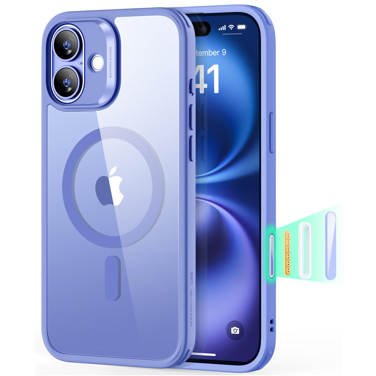 ESR Classic Hybrid for iPhone 16 Case, Clear