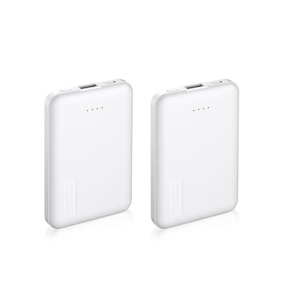 Miady 2-Pack Small Portable Charger 5000mAh Power Bank Travel Battery Pack
