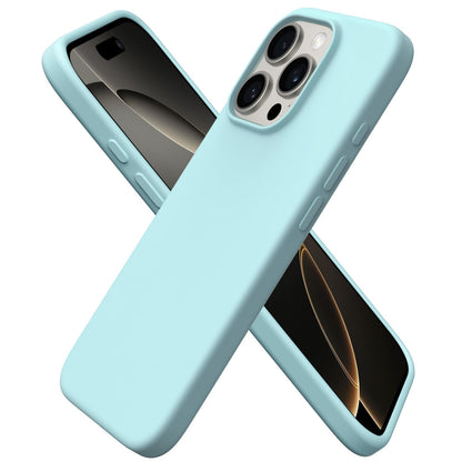 ORNARTO for iPhone 16 Pro Case, Liquid Silicone, Cherry Blossom