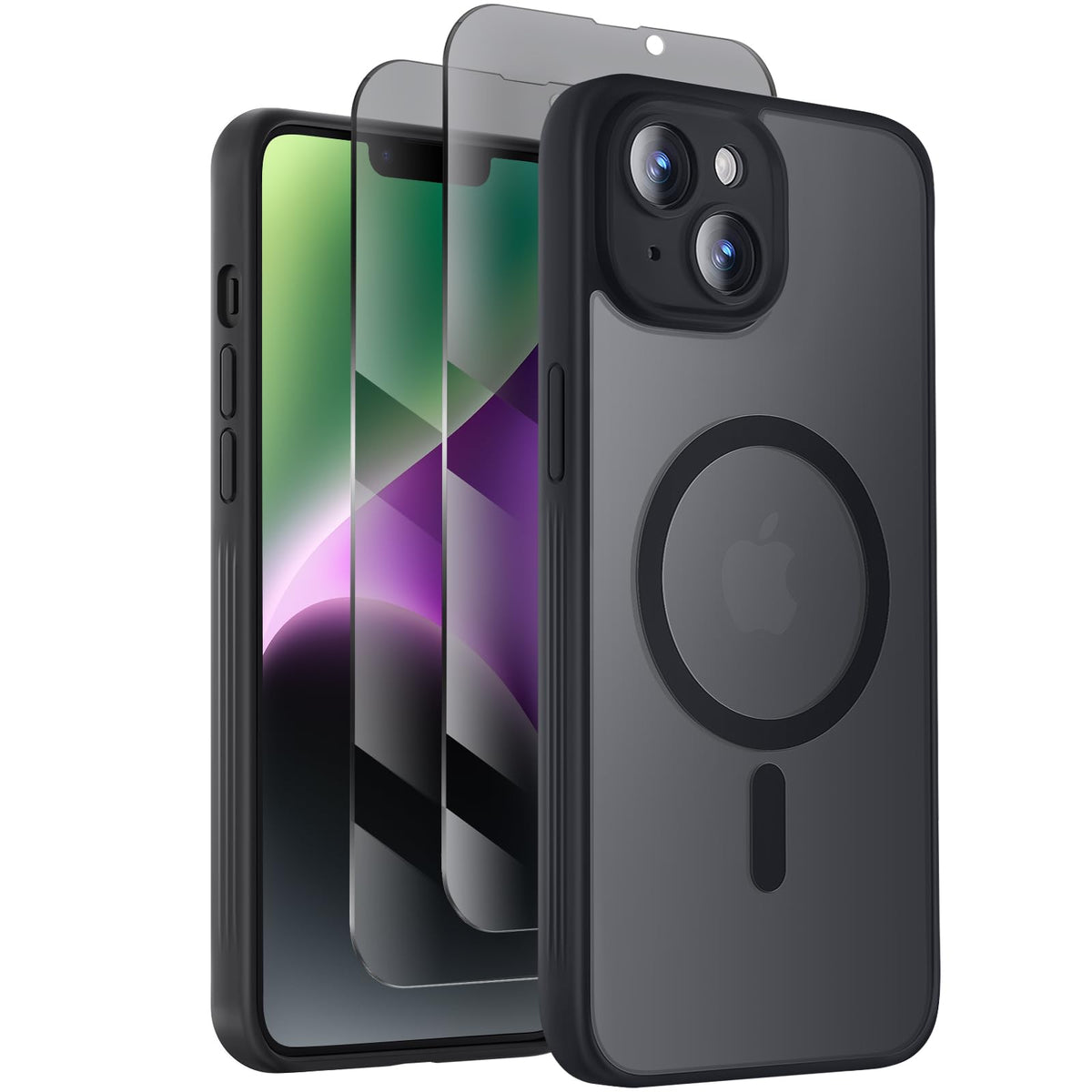 Symcele Designed for iPhone 16 Pro Max Case, Black