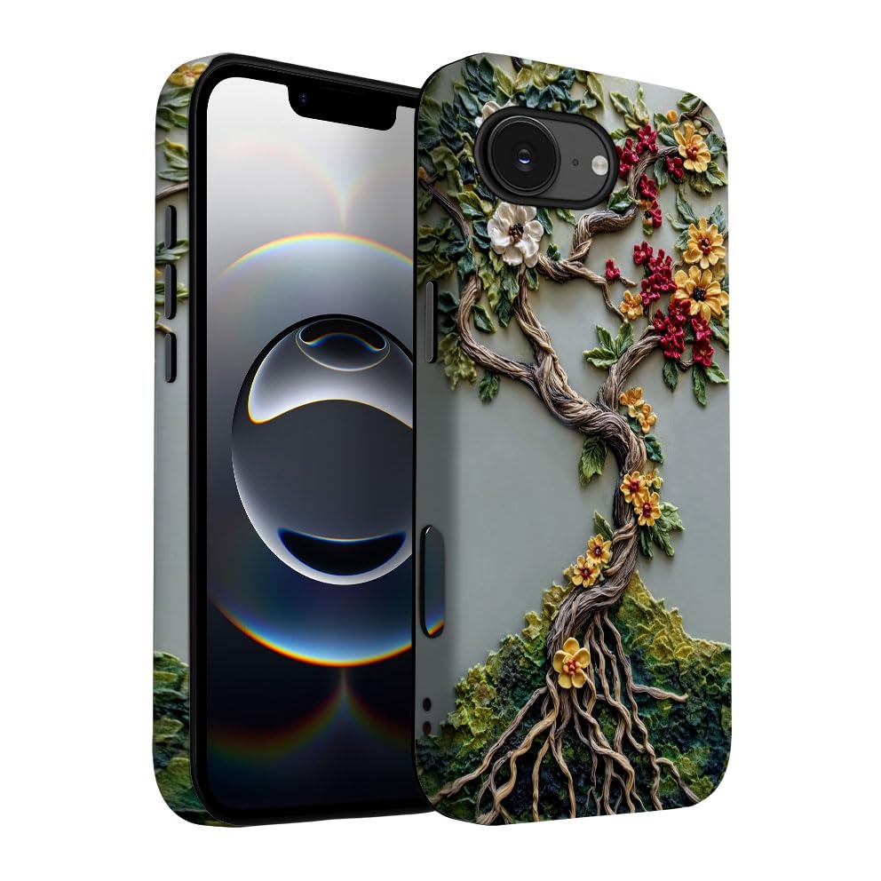 for iPhone 17 Pro Max/iPhone 18 Pro Max Case | Beige Navy Blue Stars | Slim Drop Protection Design