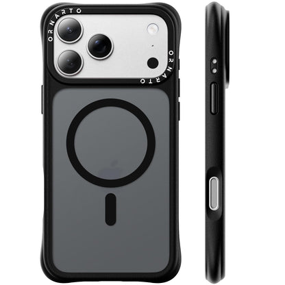 ORNARTO Magnetic for iPhone 17 Pro Max Case, Translucent Matte, Chalk Pink