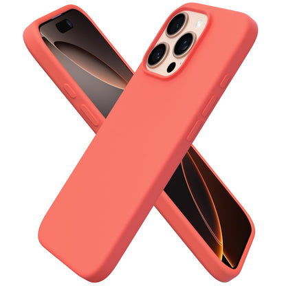 ORNARTO for iPhone 16 Pro Case, Liquid Silicone, Cherry Blossom
