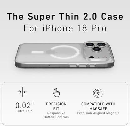PEEL Super Thin 2.0 Case for iPhone 18 Pro (Clear)