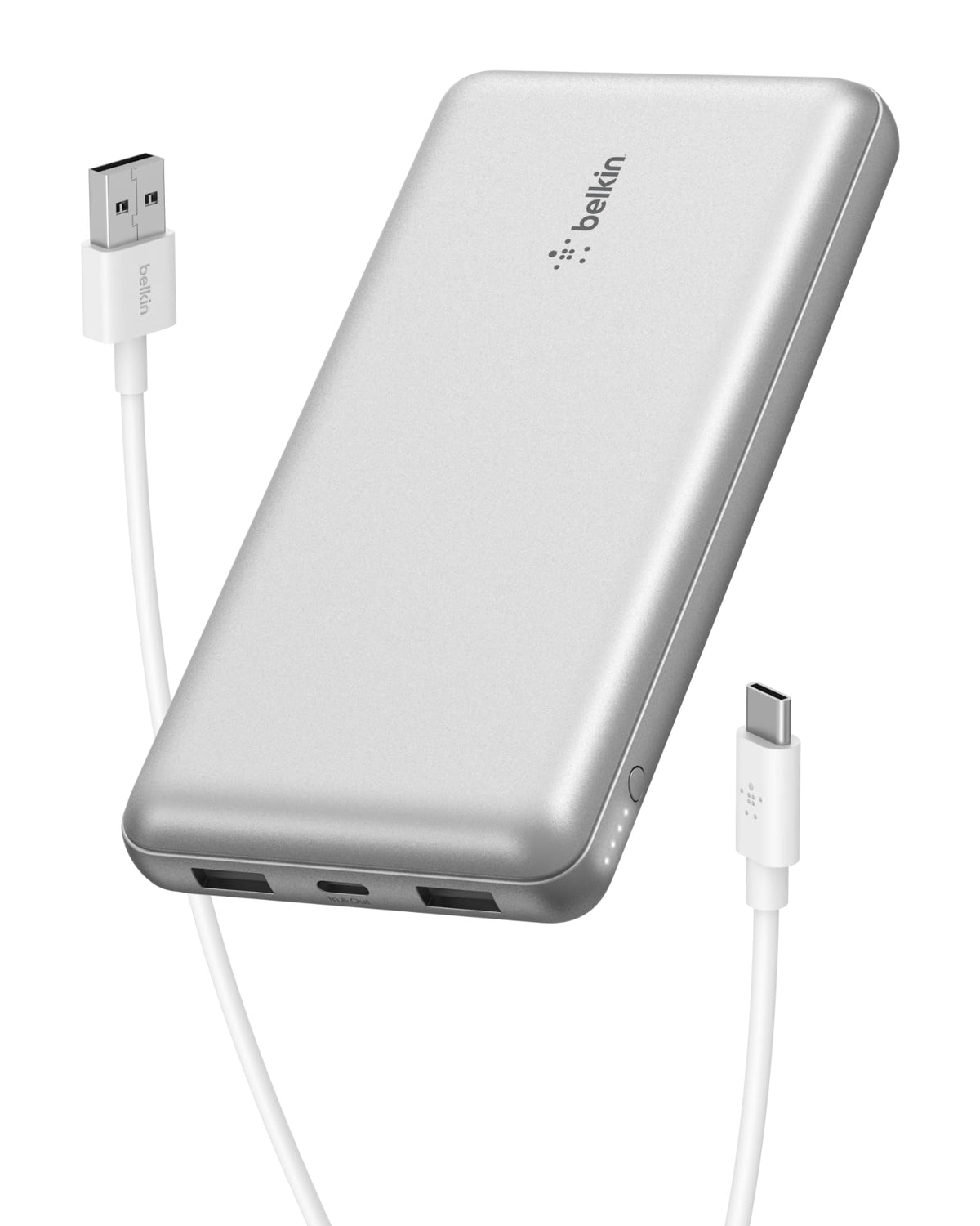 Belkin 20000mAh 15W 3 Port Power Bank, USB A to USB C Cable Included