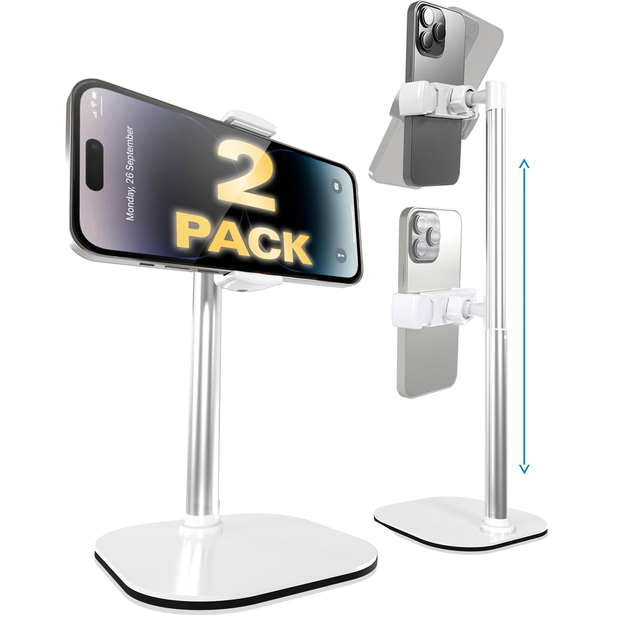 COOPER ChatStand Sturdy Cell Phone Holder, iPhone Stand for Desk, Recording