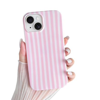 Yeddabox for iPhone 16 Pro Case Cute Striped Phone Case Soft TPU Slim Shockproof Phone Cover for Women Girls, Pink and Yellow