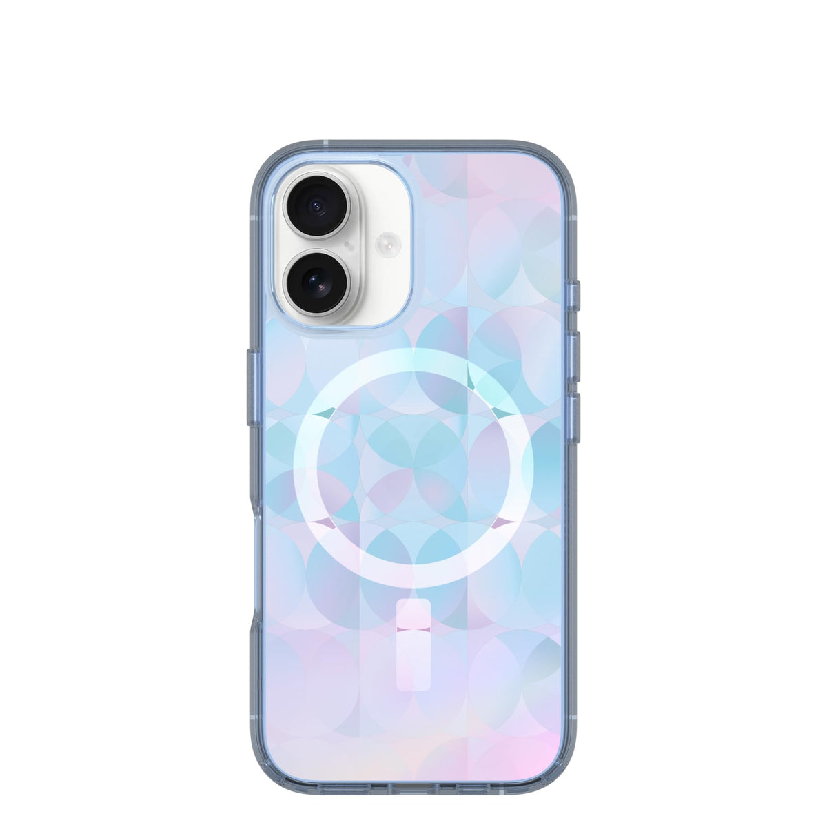 OtterBox iPhone 16 Pro Symmetry Series Clear Case - Floral Romance Blue
