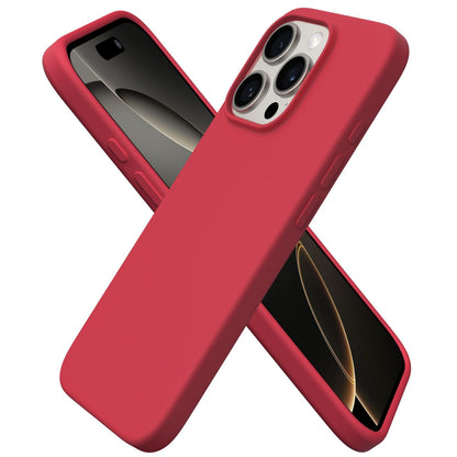 ORNARTO for iPhone 16 Pro Case, Liquid Silicone, Cherry Blossom