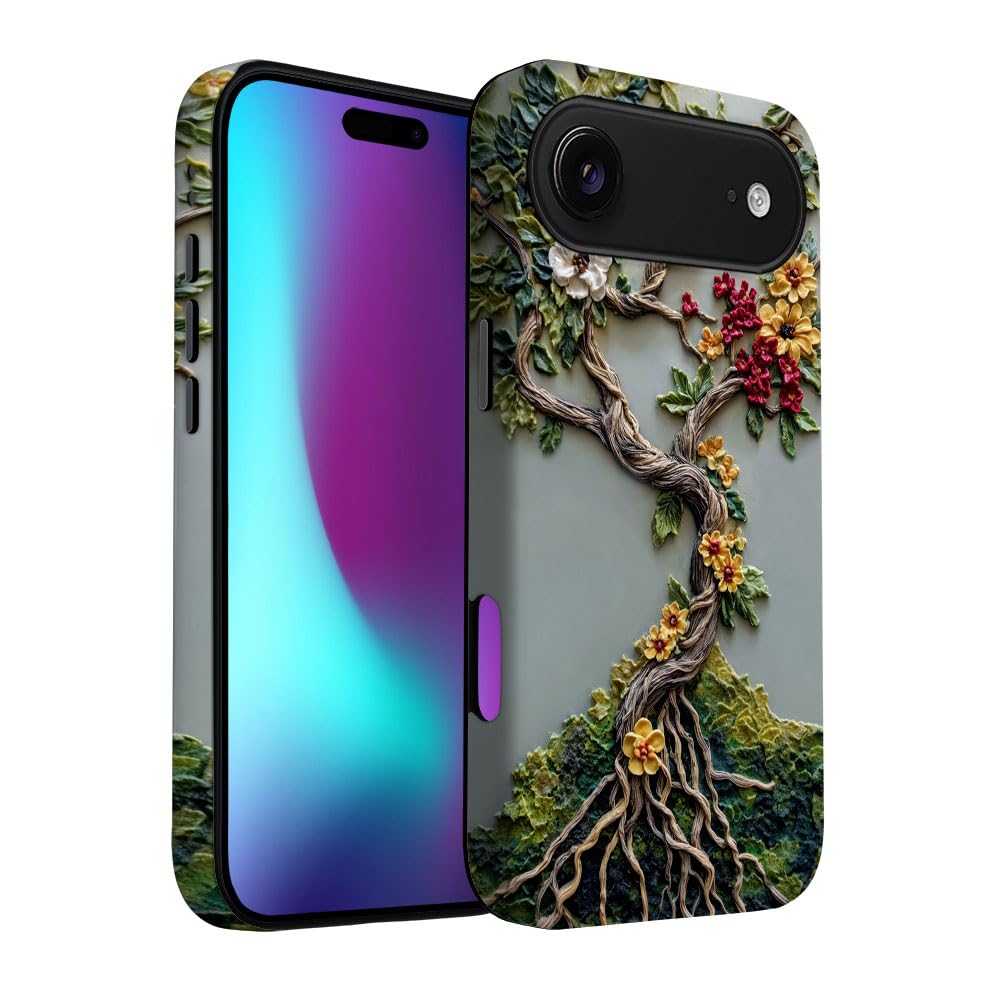 for iPhone 17 Pro Max/iPhone 18 Pro Max Case | Beige Navy Blue Stars | Slim Drop Protection Design