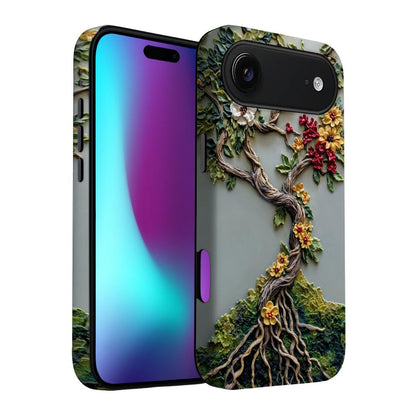for iPhone 17 Pro Max/iPhone 18 Pro Max Case | Beige Navy Blue Stars | Slim Drop Protection Design