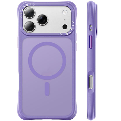 ORNARTO Magnetic for iPhone 17 Pro Max Case, Translucent Matte, Chalk Pink