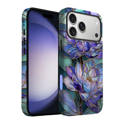 for iPhone 17 Pro Max/iPhone 18 Pro Max Case | Beige Navy Blue Stars | Slim Drop Protection Design