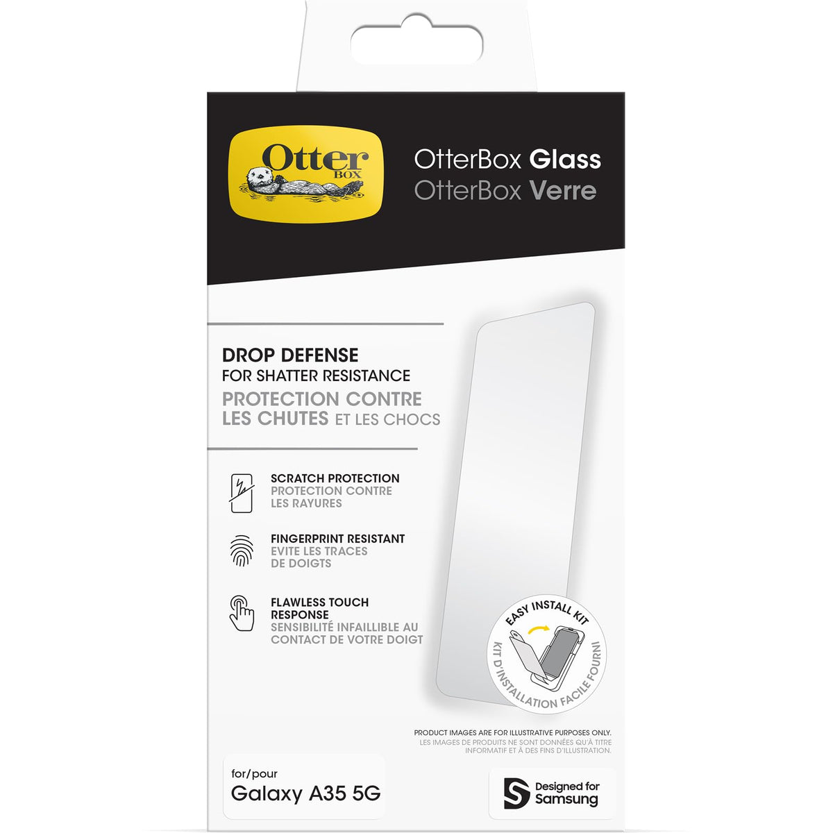 OtterBox Samsung Galaxy A35 Commuter Series Lite Case - Black, Slim & Tough, Pocket-Friendly, with Open Access to Ports and Speakers (no Port Covers),