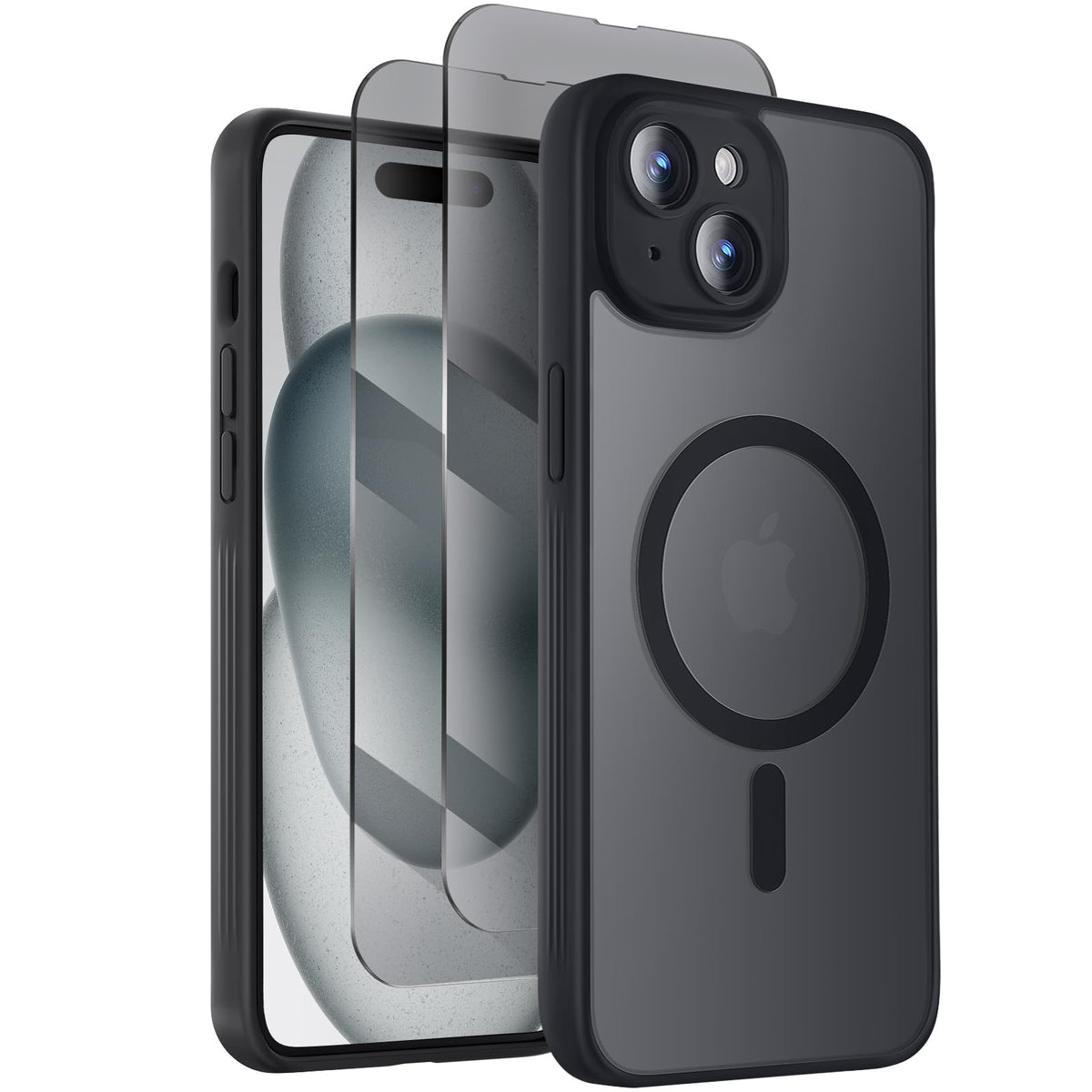Symcele Designed for iPhone 16 Pro Max Case, Black
