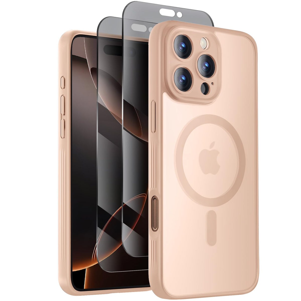 Symcele Designed for iPhone 16 Pro Max Case, Black