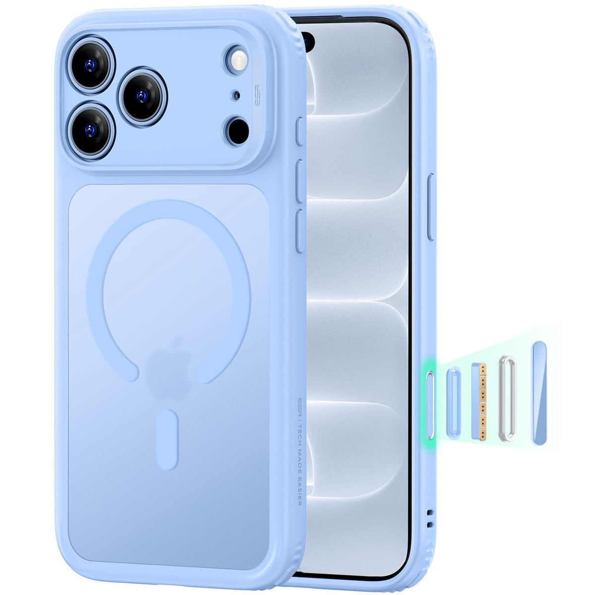ESR Classic Hybrid for iPhone 16 Case, Clear