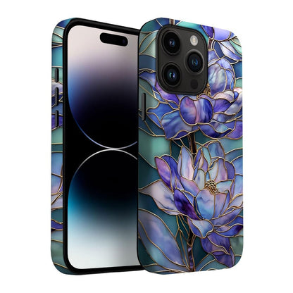 for iPhone 17 Pro Max/iPhone 18 Pro Max Case | Beige Navy Blue Stars | Slim Drop Protection Design
