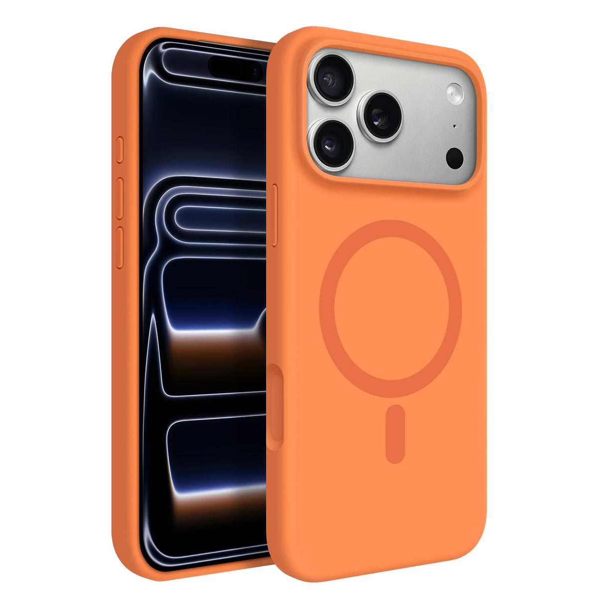 Newseego for iPhone 17 Pro Max Case with Camera Control Button, Solid Color Liquid Silicone Case for Women Girls Men Anti-Scratch Lining Shockproof Drop Protective Cover for iPhone 17 Pro Max-Yellow